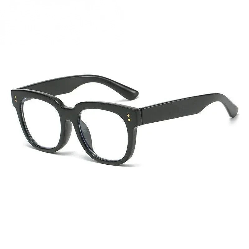 CCspace Unisex Full Rim Square Cat Eye Acetate Reading Glasses 55620 - China / 0 / Black
