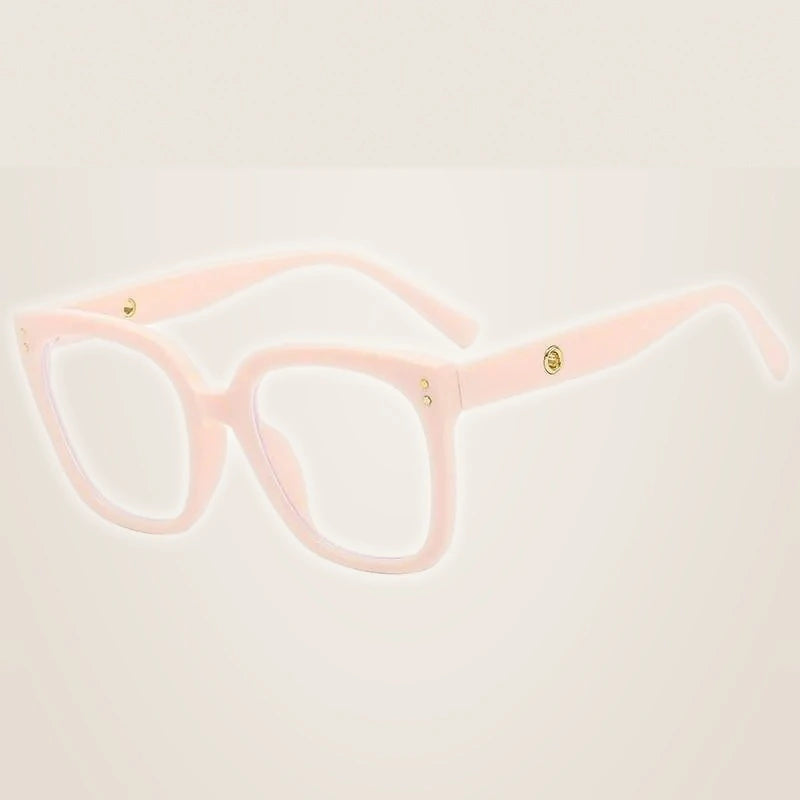 CCspace Unisex Full Rim Square Cat Eye Acetate Eyeglasses 55503 - China / YellowWhite