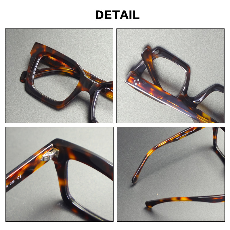 Gatenac Unisex Full Rim Square Acetate Reading Glasses 882215 — view 2 | Gatenac at FuzWeb