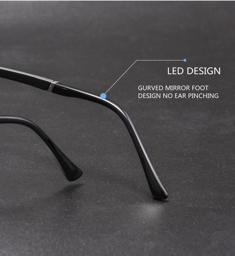 Kocolior Unisex Full Rim Square Titanium Alloy Hyperopic Reading Glasses 6120.