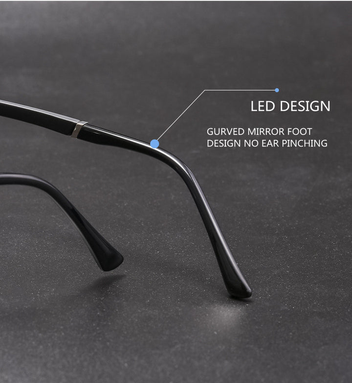 Kocolior Unisex Full Rim Square Titanium Alloy Hyperopic Reading Glasses 6120.
