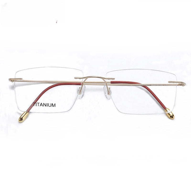 Chashma Ottica 16011 unisex rimless titanium prescription eyeglasses