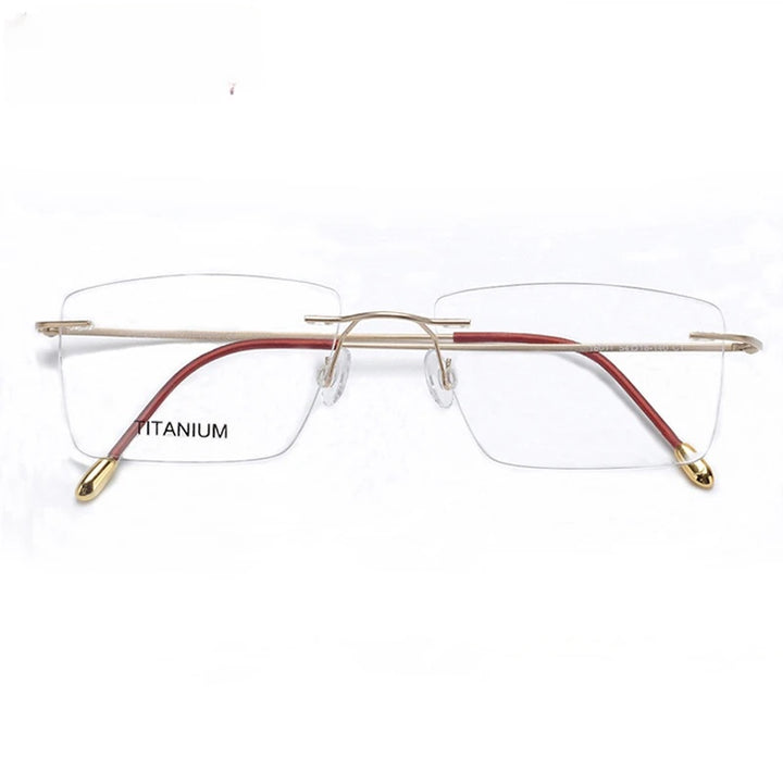 Chashma Ottica 16011 unisex rimless titanium prescription eyeglasses