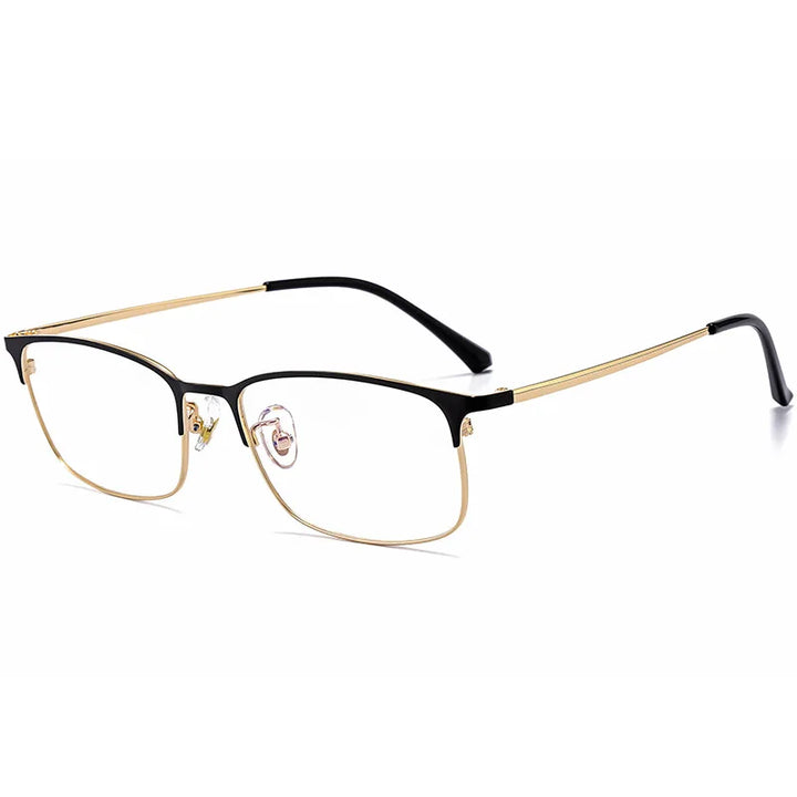Kocolior Unisex Full Rim Square Alloy Hyperopic Reading Glasses 38010 — view 6 | Kocolior at FuzWeb