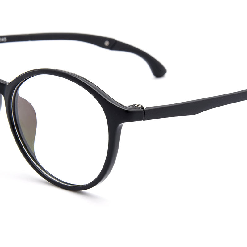 Gmei Unisex Eyeglasses Ultra-Light Tr90 Plastic Round M6065.