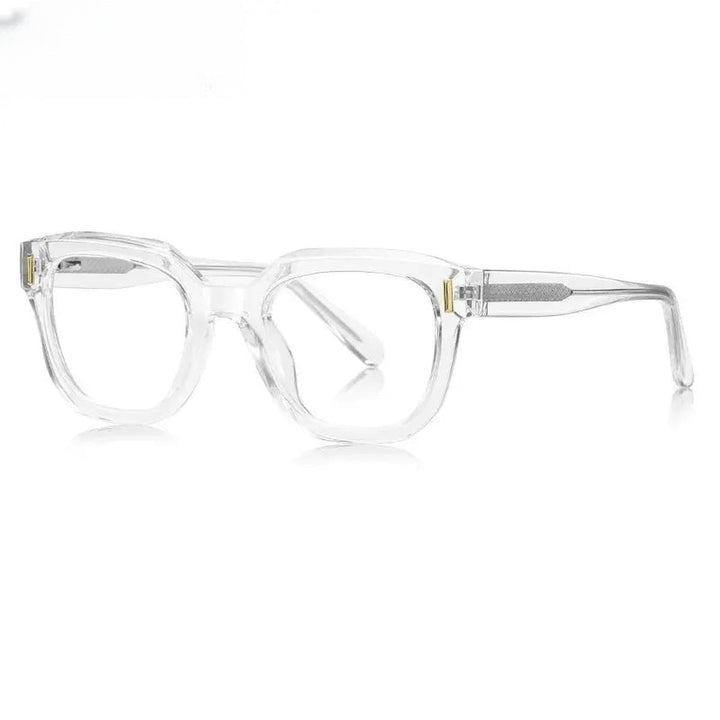 Chashma Ottica Unisex Full Rim Square Eyeglasses 474009 - Transparent