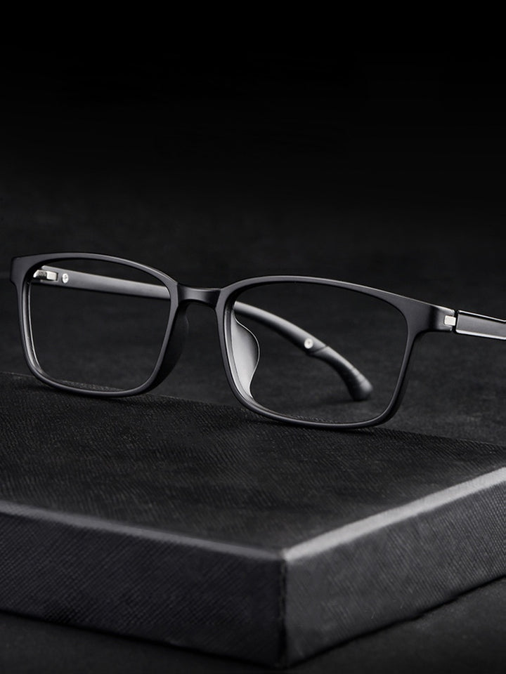 Chashma Ochki Unisex Full Rim Square Tr 90 Titanium Eyeglasses 5106 — view 1 | Chashma Ochki at FuzWeb