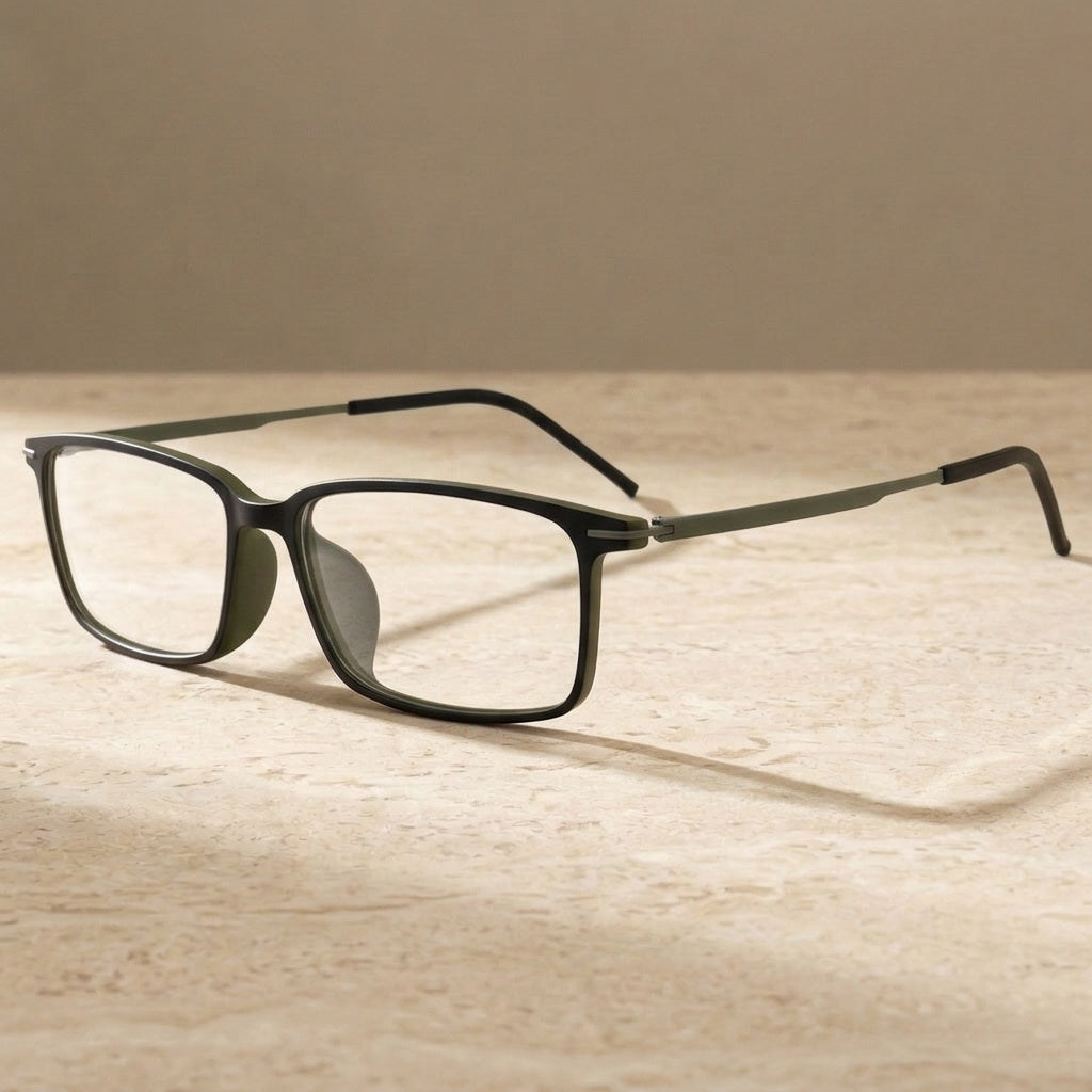 Chashma Ochki 2601 Black Green Eyeglasses — view 1 | FuzWeb