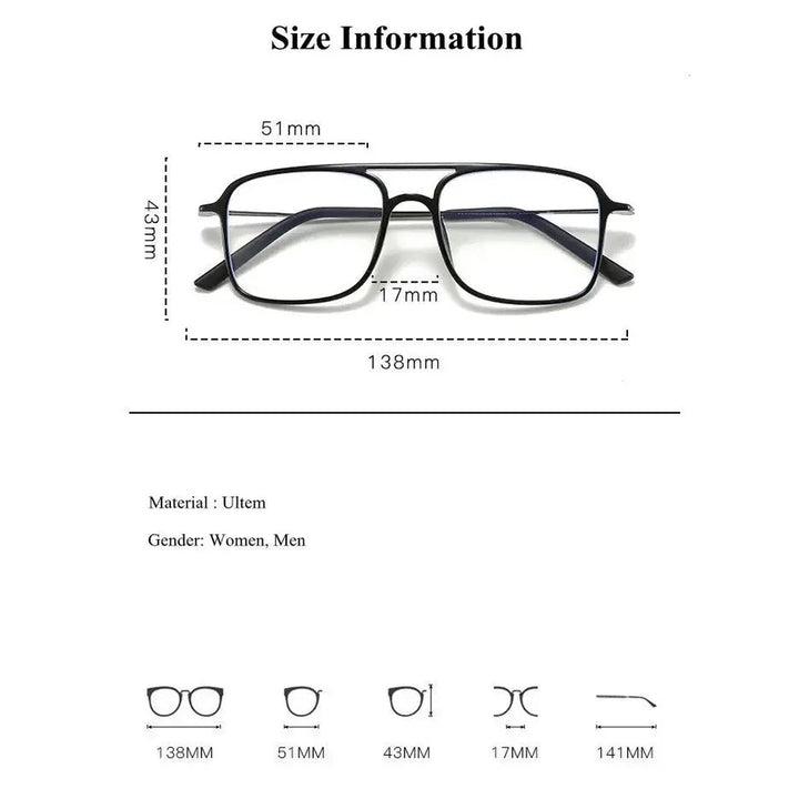 Chashma Ochki 3121 Eyeglasses — Frame Dimensions and Sizing Chart