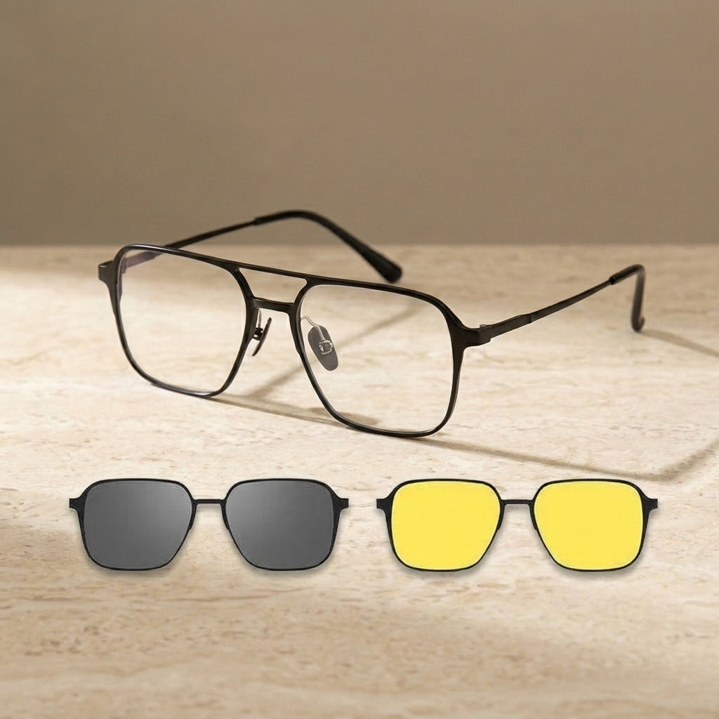 Chashma Ochki 372040 Black Eyeglasses — view 1 | FuzWeb