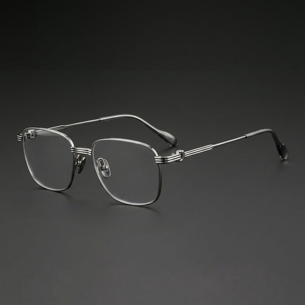 Chashma Ochki Women's Full Rim Small Square Titanium Eyeglasses 880294 — view 1 | Chashma Ochki at FuzWeb