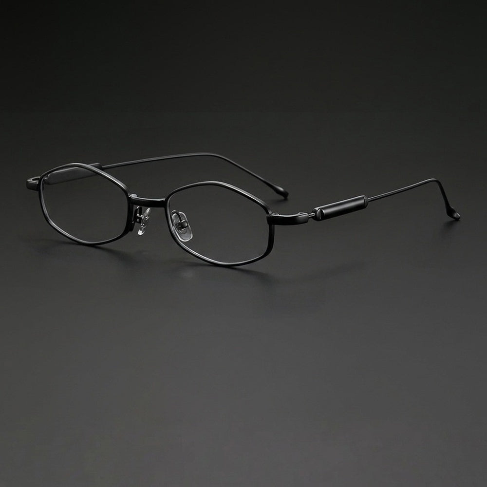 Chashma Ochki Unisex Full Rim Oval Titanium Eyeglasses 881218 — view 1 | Chashma Ochki at FuzWeb