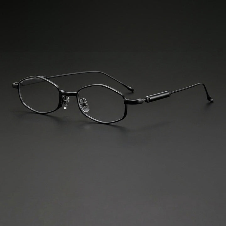 Chashma Ochki Unisex Full Rim Oval Titanium Eyeglasses 881218 — view 1 | Chashma Ochki at FuzWeb