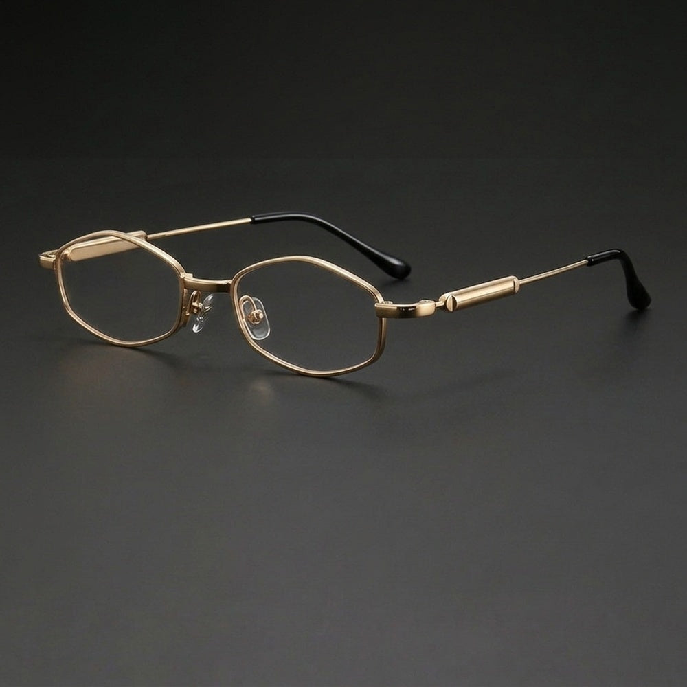 Chashma Ochki Unisex Full Rim Oval Titanium Eyeglasses 881218 — view 3 | Chashma Ochki at FuzWeb