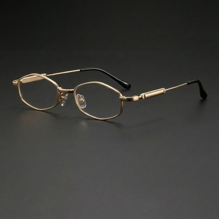 Chashma Ochki Unisex Full Rim Oval Titanium Eyeglasses 881218 — view 3 | Chashma Ochki at FuzWeb