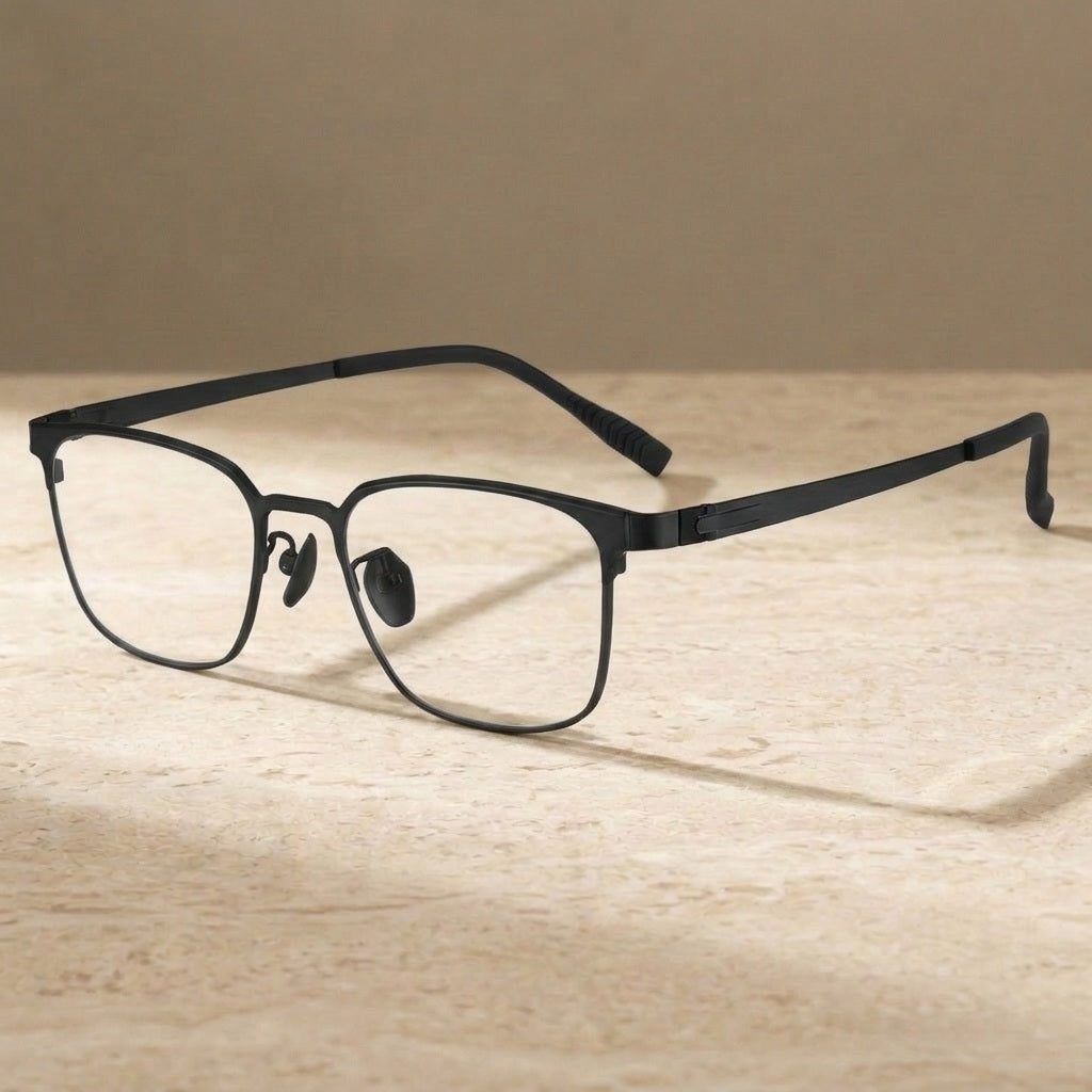 Chashma Ochki 881282 Square Eyeglasses in Black — view 4 | Chashma Ochki at FuzWeb