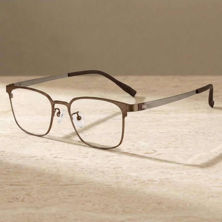 Chashma Ochki 881282 Square Eyeglasses in Brown — view 3 | Chashma Ochki at FuzWeb