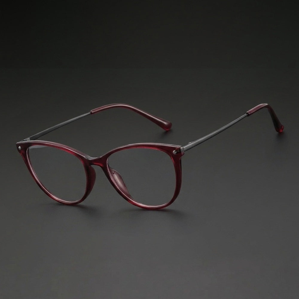 Chashma Ochki Women's Full Rim Cat Eye Ultem Titanium Eyeglasses 882251 — view 1 | Chashma Ochki at FuzWeb