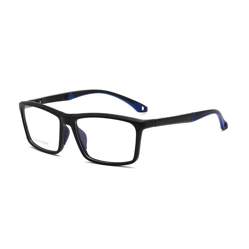 Chashma Ochki Men's Full Rim Square Tr 90 Sport Eyeglasses 1220 - Black