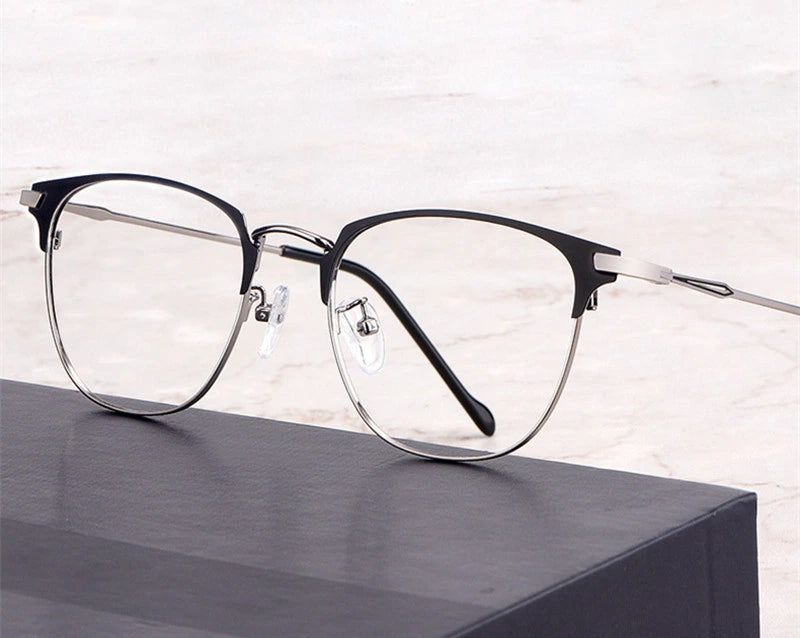 Chashma Ochki Unisex Full Rim Oval Square Alloy Eyeglasses 883389 - Size Chart