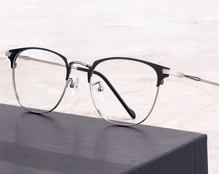 Chashma Ochki Unisex Full Rim Oval Square Alloy Eyeglasses 883389 - Size Chart