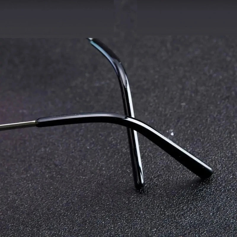 Chashma Ochki Unisex Full Rim Round Alloy Reading Glasses 618 - +300 / Black