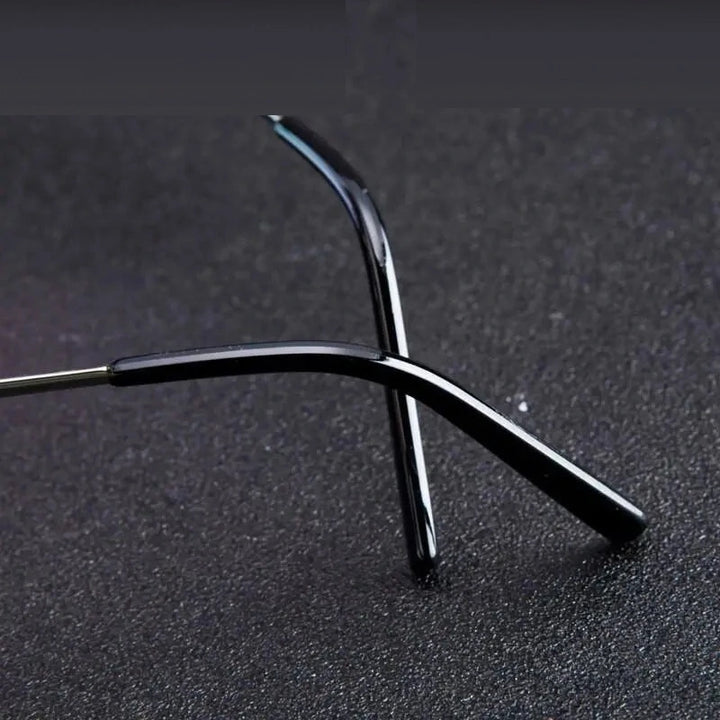 Chashma Ochki Unisex Full Rim Round Alloy Reading Glasses 618 - +300 / Black