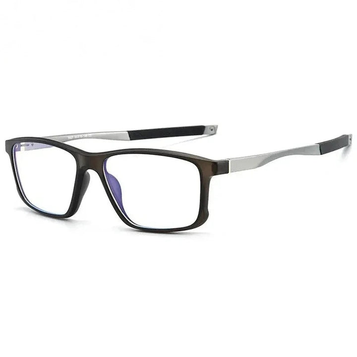 Chashma Ochki Unisex Full Rim Square Tr 90 Titanium Eyeglasses 885827 — view 5 | Chashma Ochki at FuzWeb