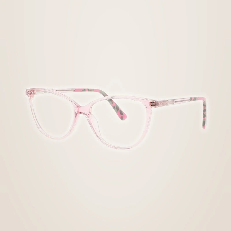 Chashma Ochki Women's Full Rim Square Acetate Eyeglasses 319014 - Pink