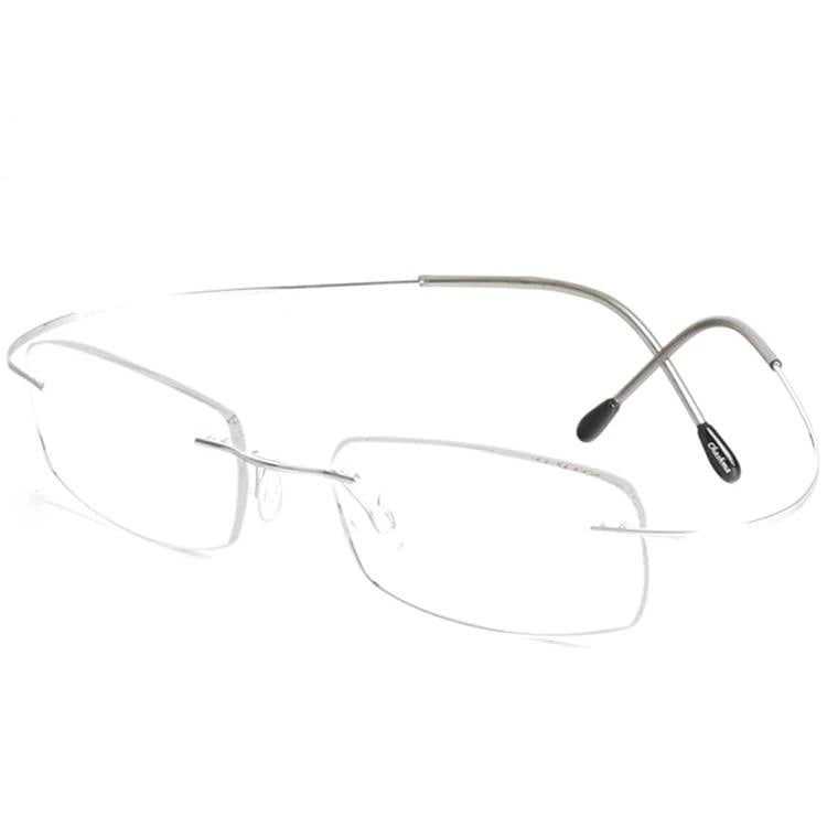 Chashma Ottica Unisex Rimless Rectangle Titanium Eyeglasses 6074 — view 5 | Chashma Ottica at FuzWeb