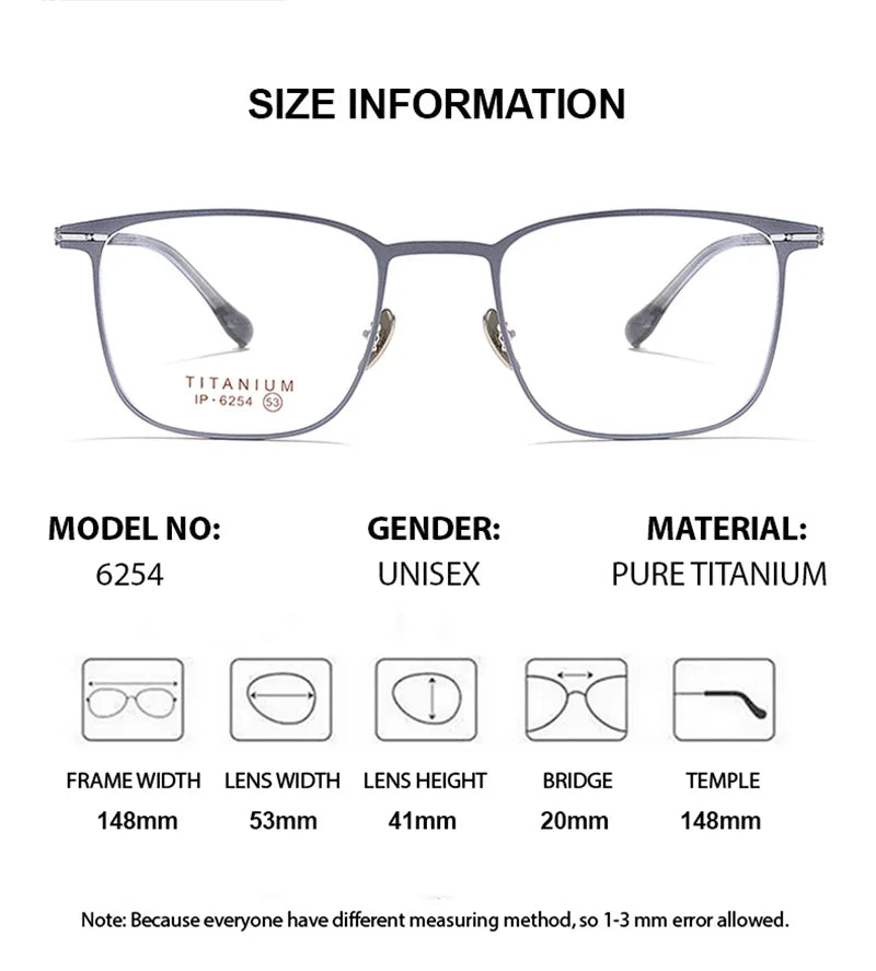 Chashma Ottica 776254 Eyeglasses — Frame Dimensions and Sizing Chart