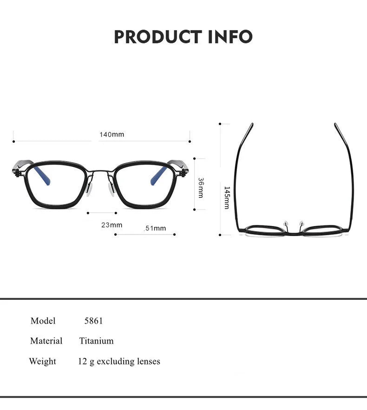 Chashma Ottica 795861 Eyeglasses — Frame Dimensions and Sizing Chart