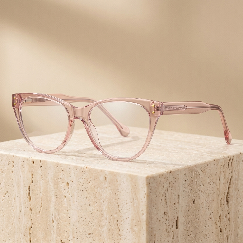 Chashma Ottica Women's Full Rim Cat Eye Tr 90 Titanium Eyeglasses 774102 - Pink