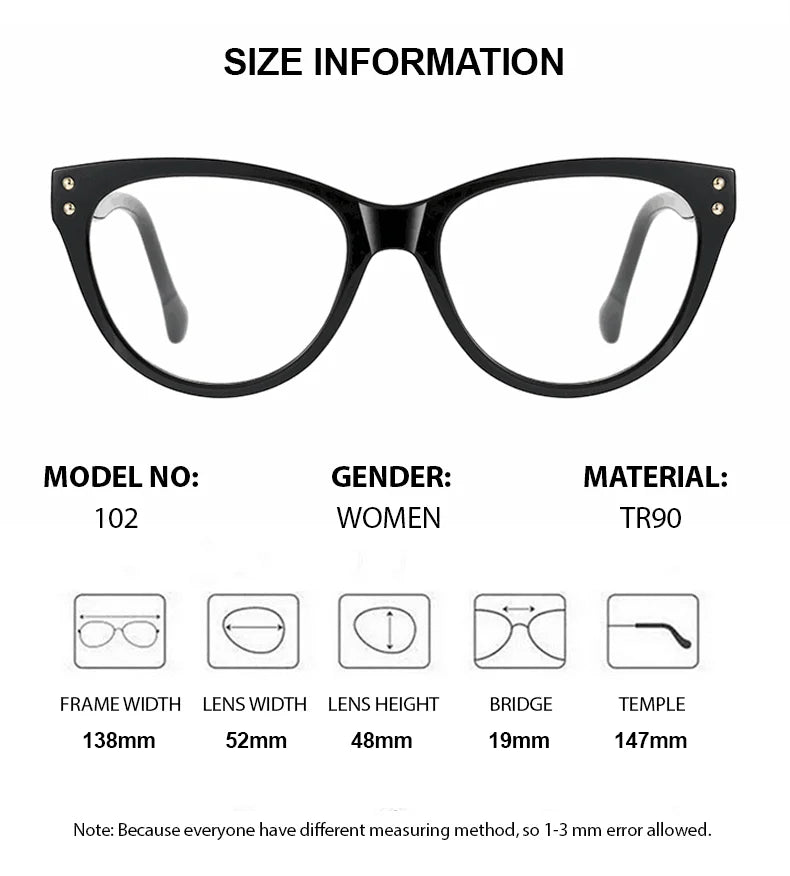Chashma Ottica 774102 Eyeglasses — Frame Dimensions and Sizing Chart