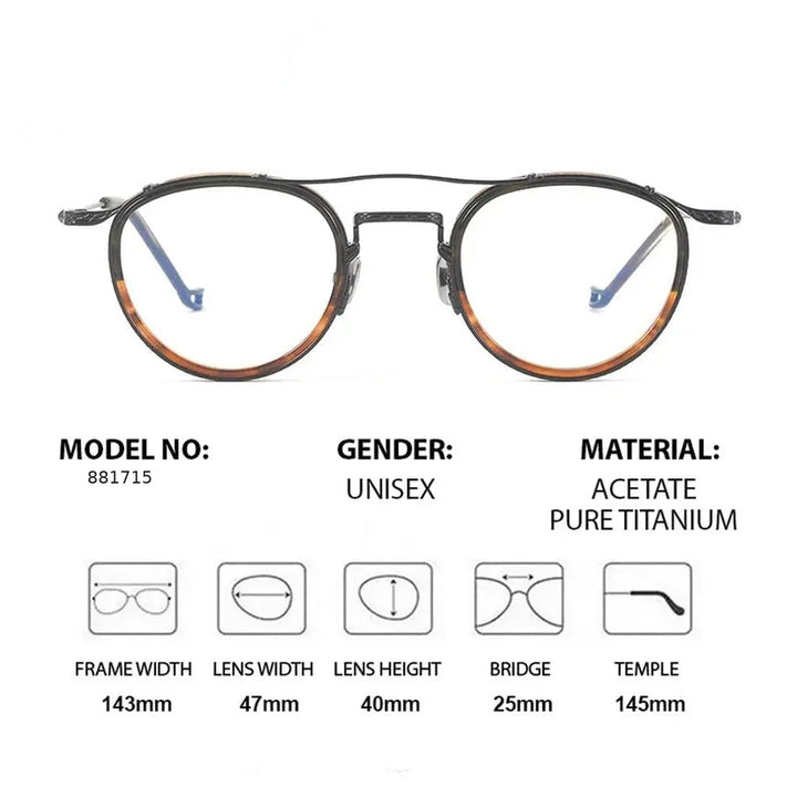 Chashma 881715 Eyeglasses — Frame Dimensions and Sizing Chart