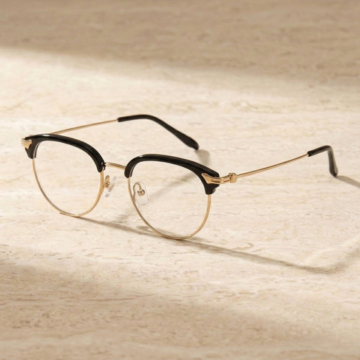 Chashma Unisex Full Rim Oval Round Acetate Titanium Eyeglasses 882410 — view 4 | Chashma at FuzWeb