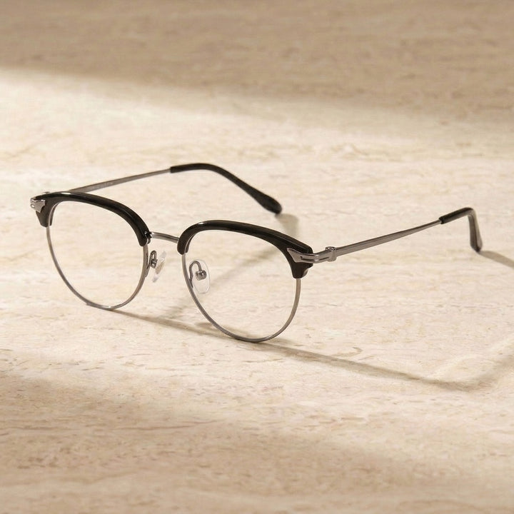 Chashma Unisex Full Rim Oval Round Acetate Titanium Eyeglasses 882410 — view 5 | Chashma at FuzWeb