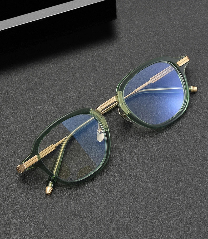 Chashma Unisex Full Rim Oval Square Acetate Titanium Eyeglasses 778828 - Size Chart