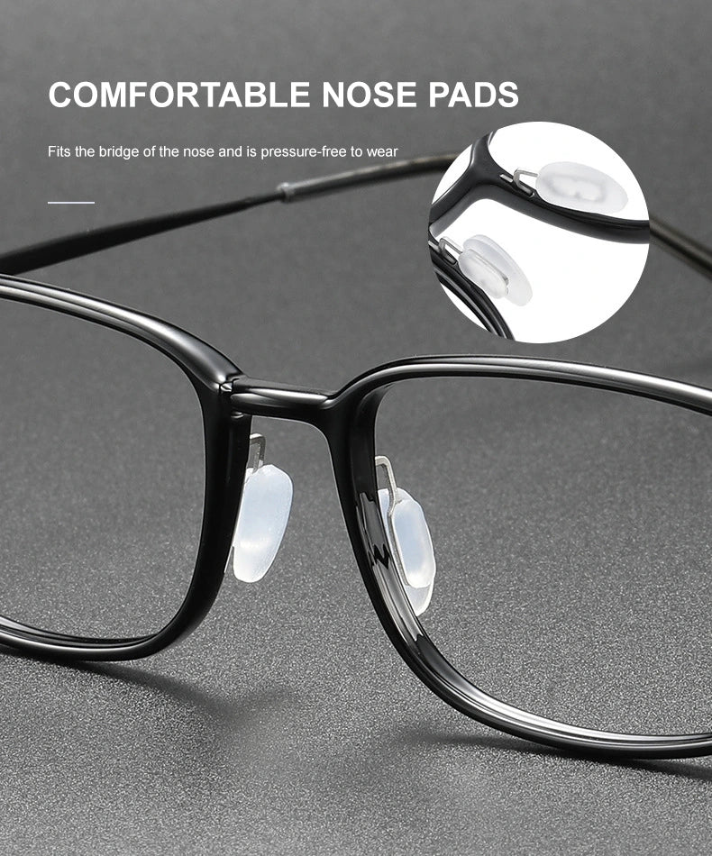 Chashma Unisex Full Rim Polygon Square Ultem Titanium Eyeglasses 86324 - Size Chart