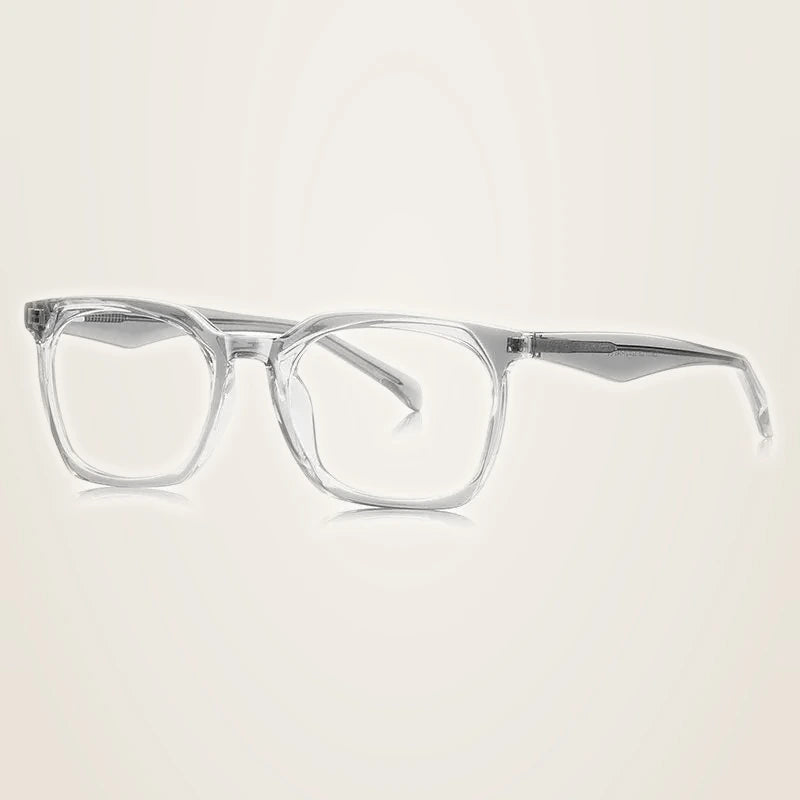 Chashma Unisex Full Rim Square Cat Eye Tr 90 Titanium Eyeglasses 54011 - Gray