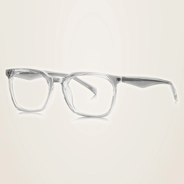 Chashma Unisex Full Rim Square Cat Eye Tr 90 Titanium Eyeglasses 54011 - Gray