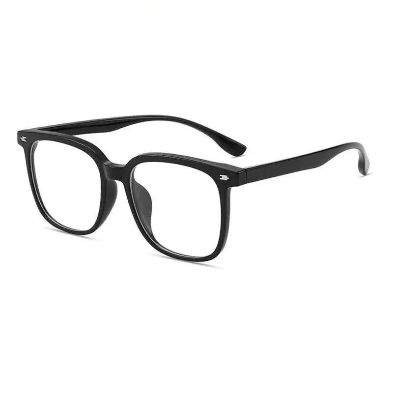 Chashma Unisex Full Rim Square Tr 90 Titanium Eyeglasses 889056 - Bright Black