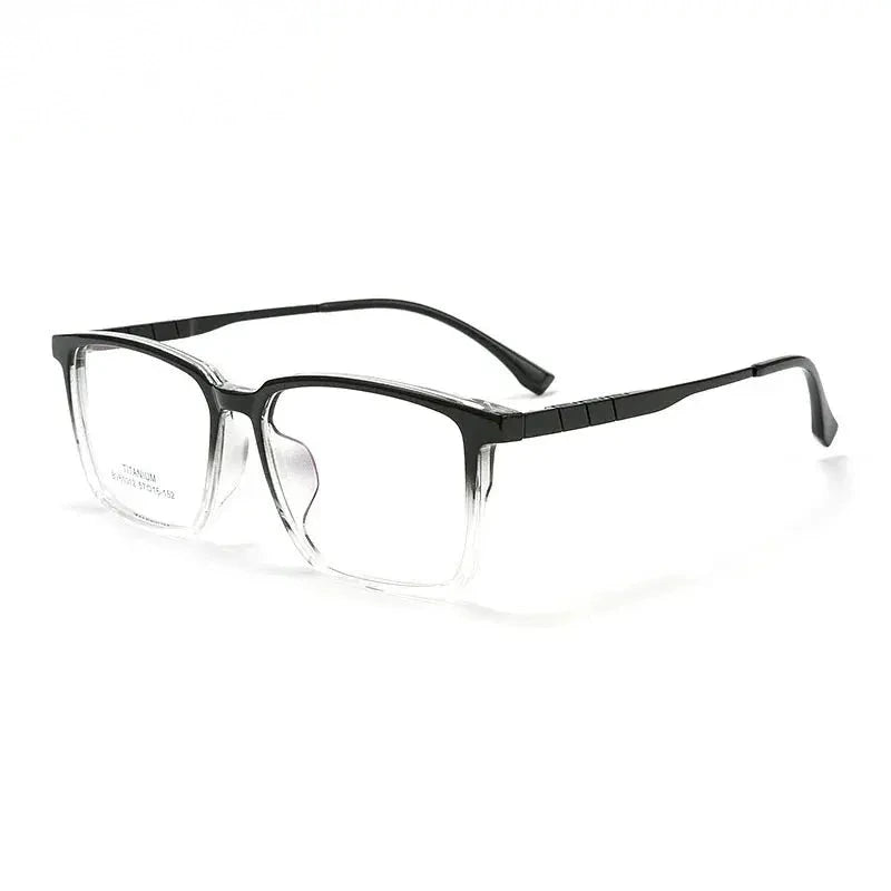 Chashma Unisex Full Rim Square Tr 90 Titanium Eyeglasses 61012 - Gradient Black