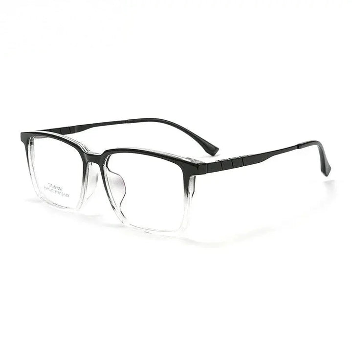 Chashma Unisex Full Rim Square Tr 90 Titanium Eyeglasses 61012 - Gradient Black