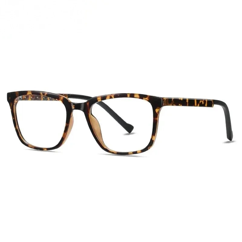Chashma Unisex Full Rim Square Tr 90 Titanium Eyeglasses 52017 - Leopard
