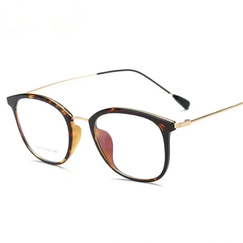 Chashma Unisex Full Rim Square Tr 90 Titanium Eyeglasses 851097 - Leopard