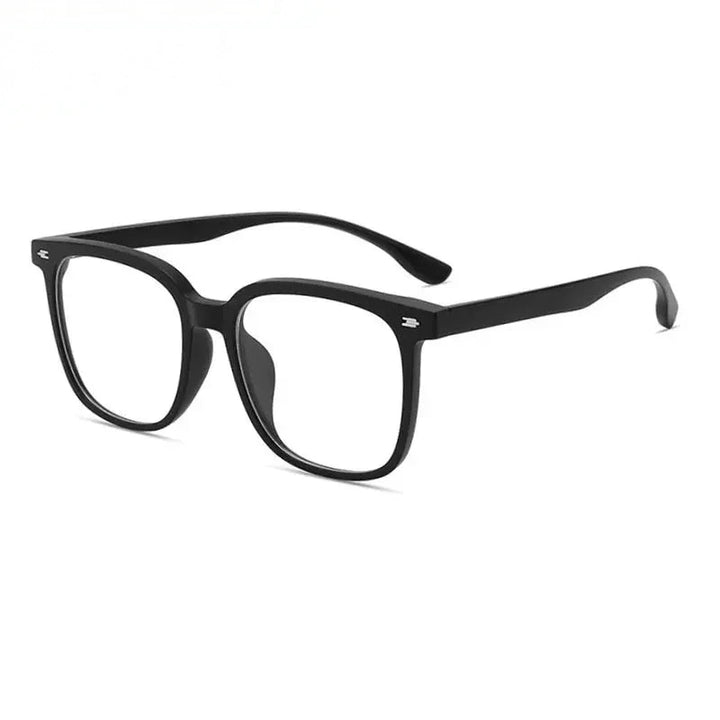 Chashma Unisex Full Rim Square Tr 90 Titanium Eyeglasses 889056 - Matte Black