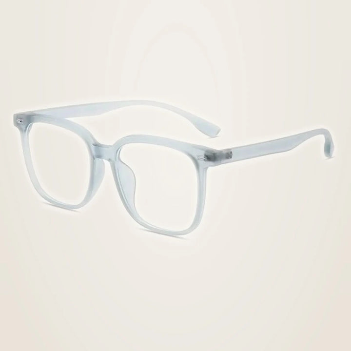 Chashma Unisex Full Rim Square Tr 90 Titanium Eyeglasses 889056 - Transparent Blue