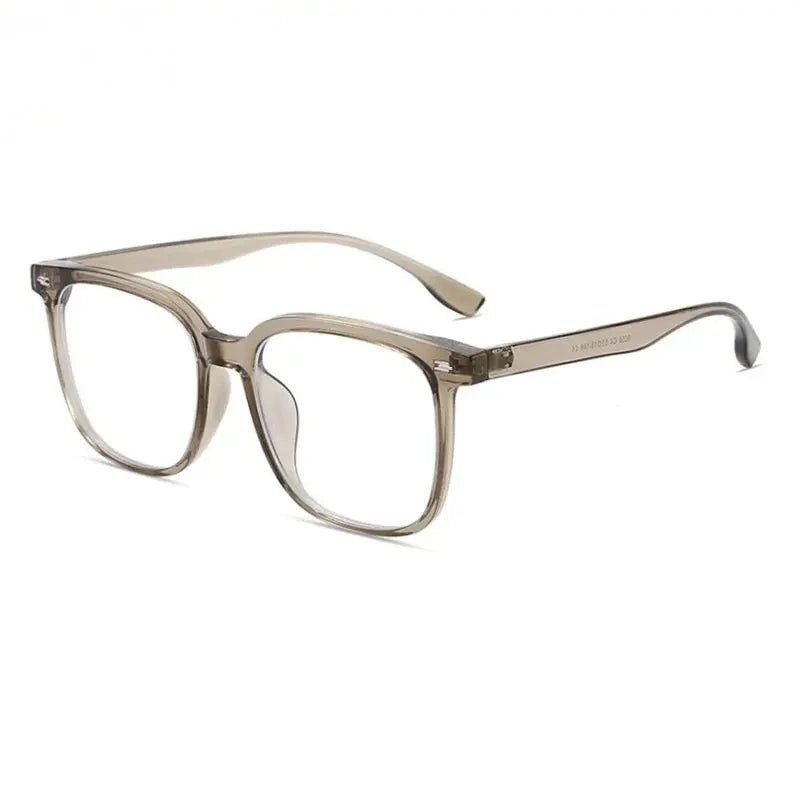 Chashma Unisex Full Rim Square Tr 90 Titanium Eyeglasses 889056 - Transparent Brown
