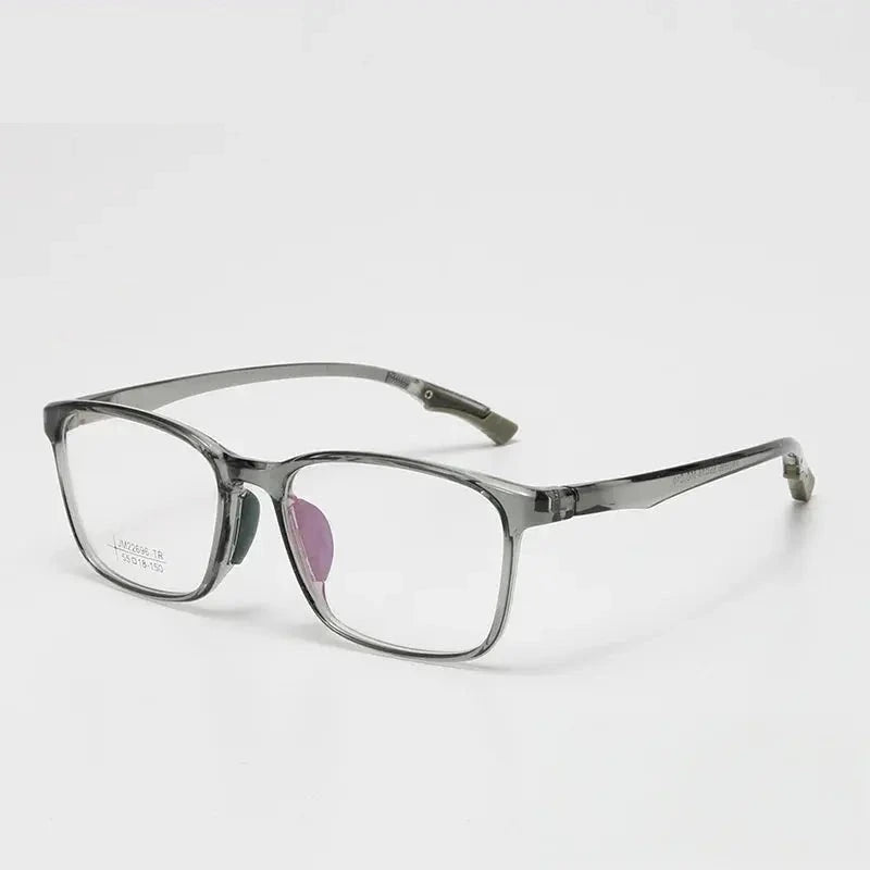 Chashma Unisex Full Rim Square Tr 90 Titanium Eyeglasses 722696 - Transparent Green